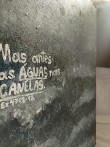 Processo da obra Águas nas Canelas